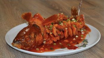 Сазан в кисло-сладком соусе с кешью (153)