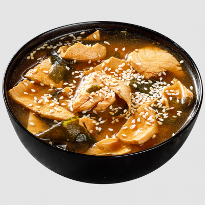 Кимчи суп с лососем