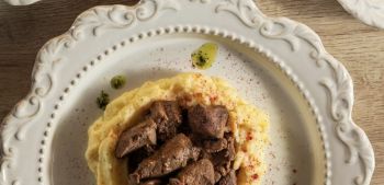 Мясо косули с картофельным пюре