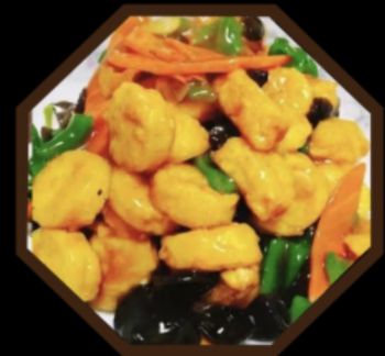 Жареное тофу в кисло-сладком соусе с особым острым вкусом (33)