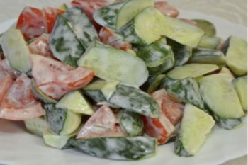 Овощной салат с майонезом (20)