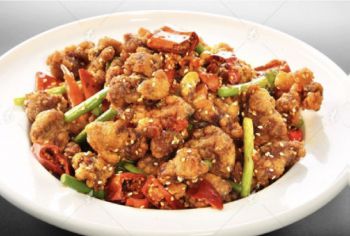 Острая говядина с баклажаном и сухарями (75)