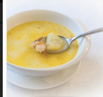 Сырный суп с беконом